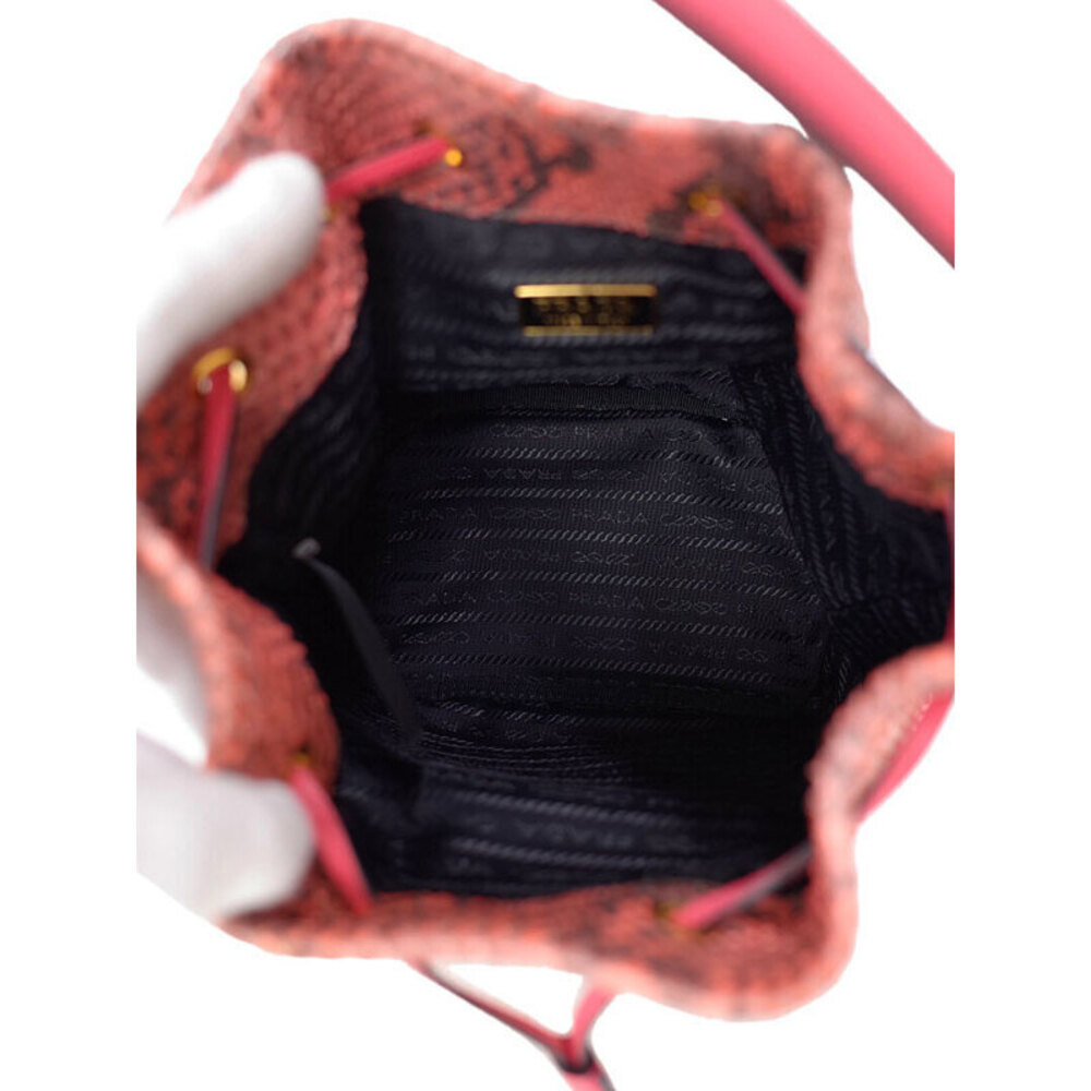 Prada Duet Python Saffiano Leather Shoulder Bag - image 3